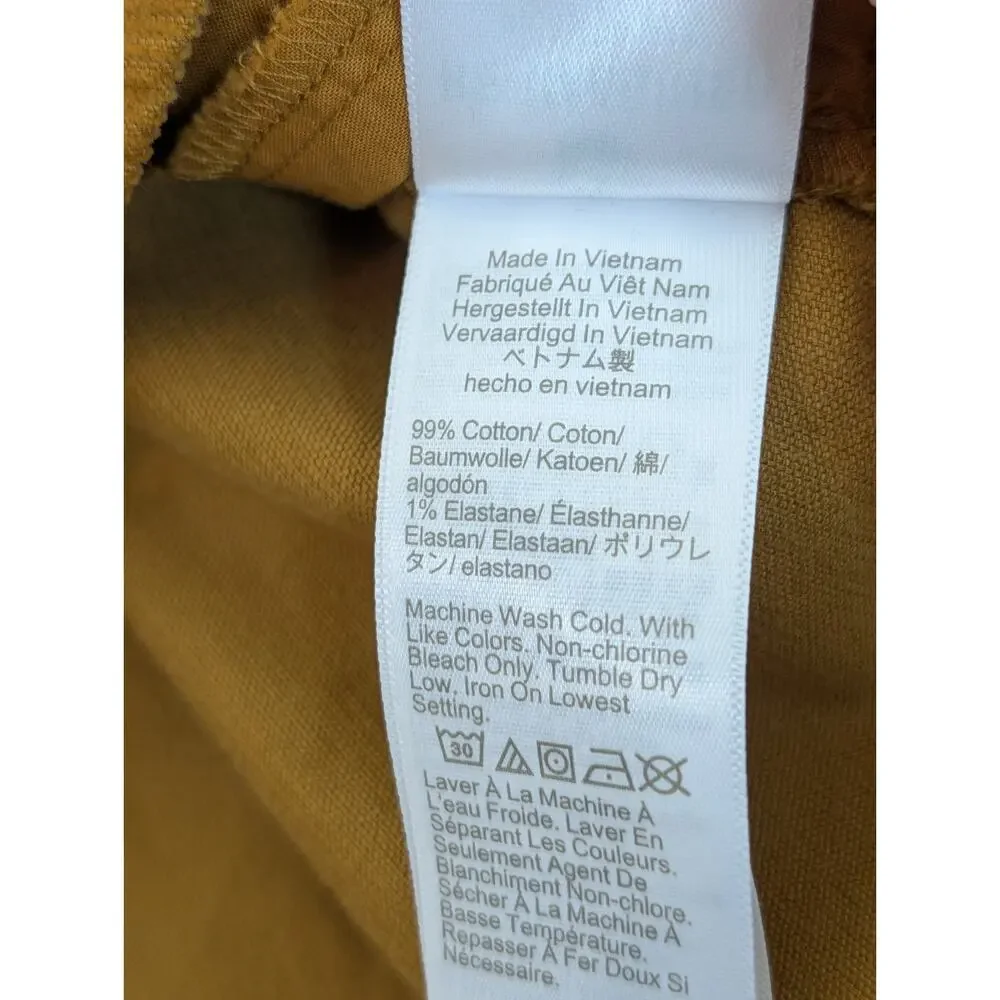 J. Crew Women’s Corduroy Button Up Camel Tan Shirt Shacket Jacket Small Petite